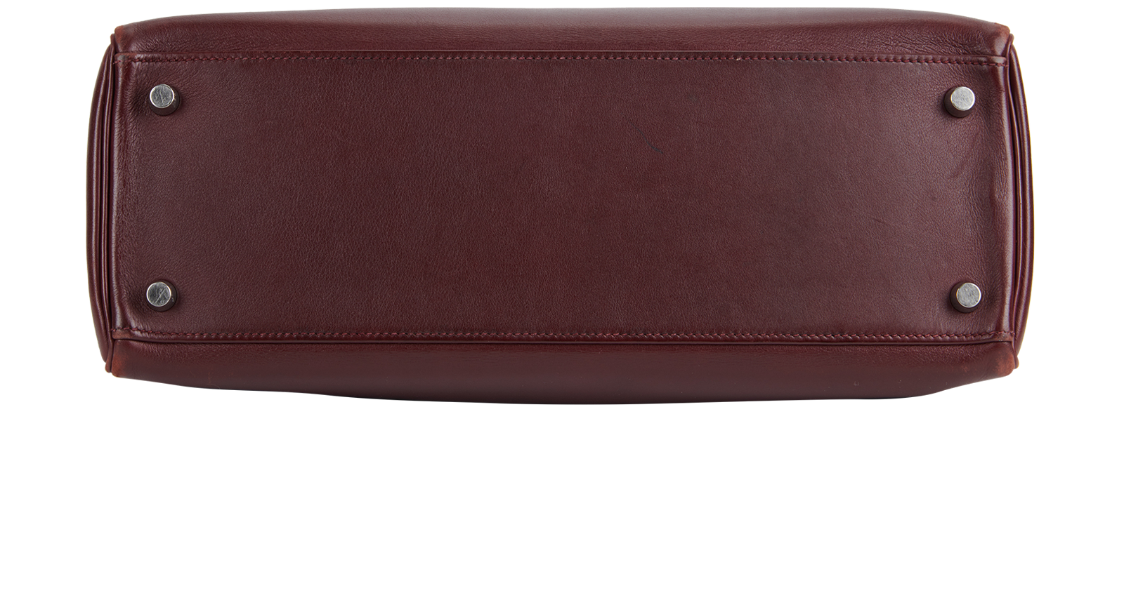 Kelly 32 In Swift Bordeaux, &pound;8,000, Handbags, Burgundy, Leather, Top view